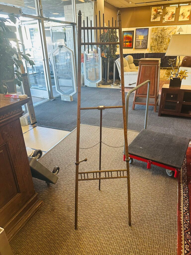 Antique Stick & Ball Wood Display Easel