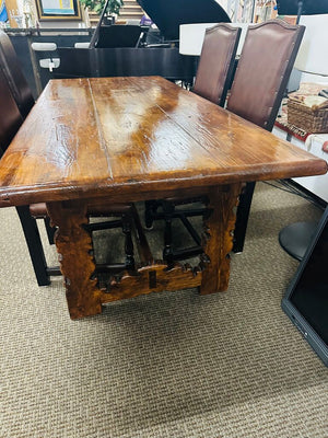 Spanish Baroque Table + 4 Chairs (83x35x31)