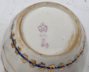 Late 18th C. Royal Crown Derby Duesbury Puce Tea Cup & Creamer (2Pcs)