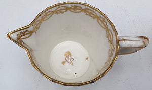 Late 18th C. Royal Crown Derby Duesbury Puce Tea Cup & Creamer (2Pcs)