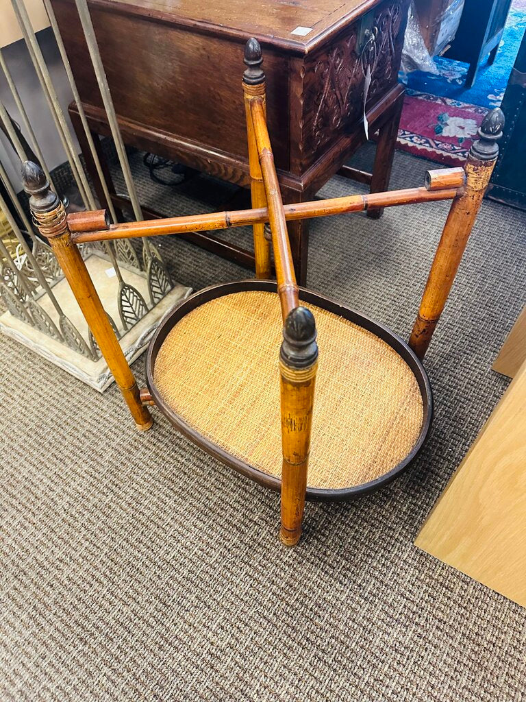 Rattan Serving Table 23x1724