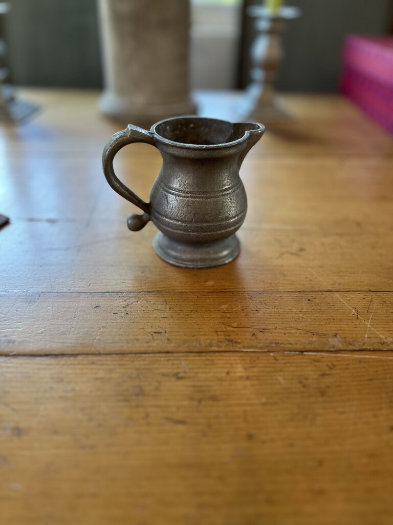 Antique Pewter Creamer