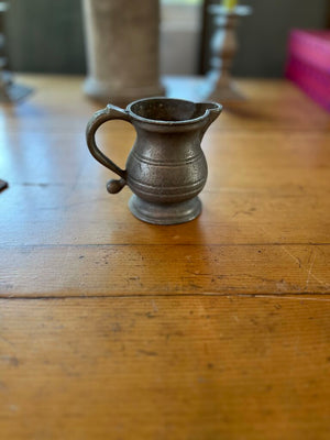 Antique Pewter Creamer