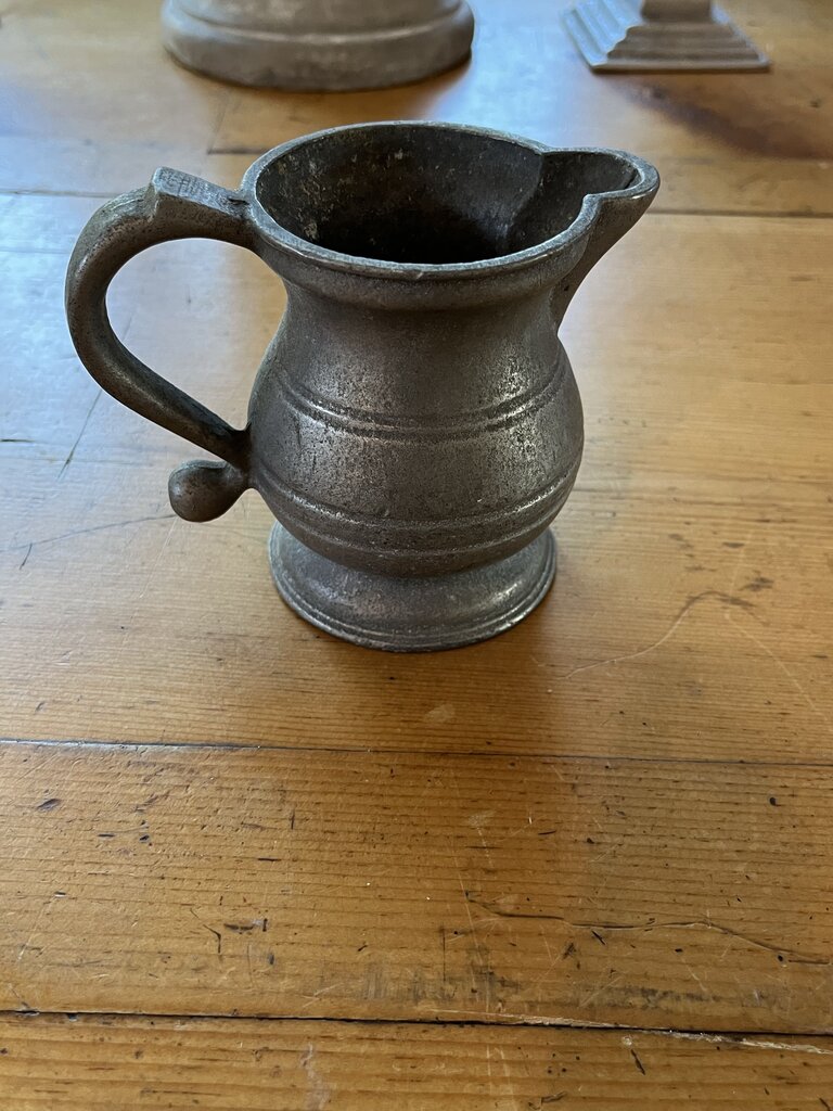Antique Pewter Creamer