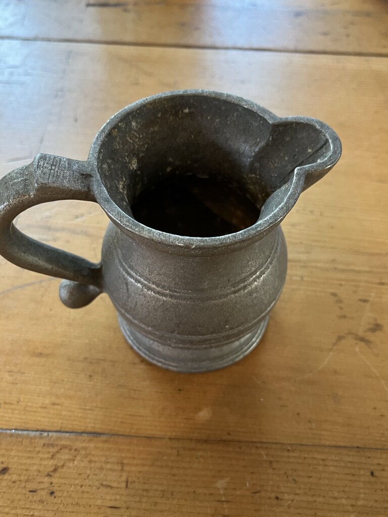 Antique Pewter Creamer