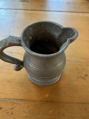 Antique Pewter Creamer