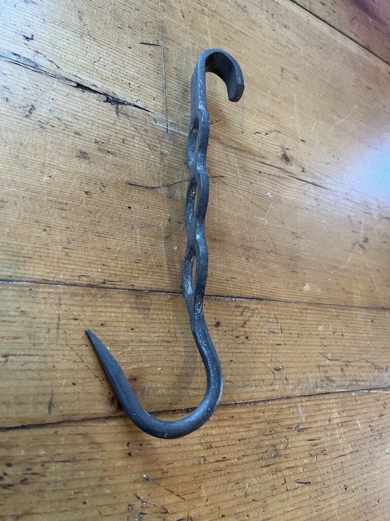 Antique French Forged Iron Butchers J Hook