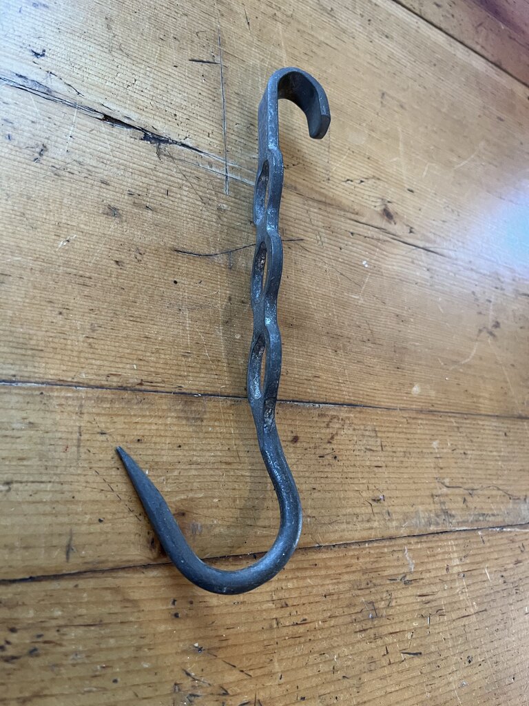 Antique French Forged Iron Butchers J Hook