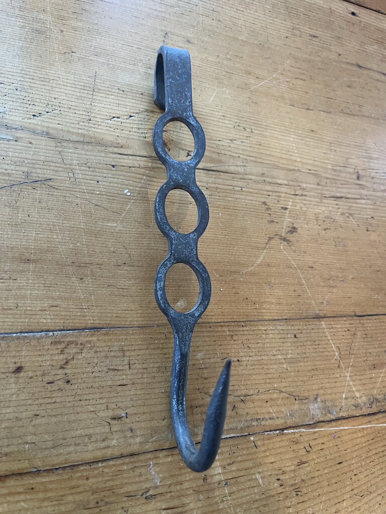 Antique French Forged Iron Butchers J Hook