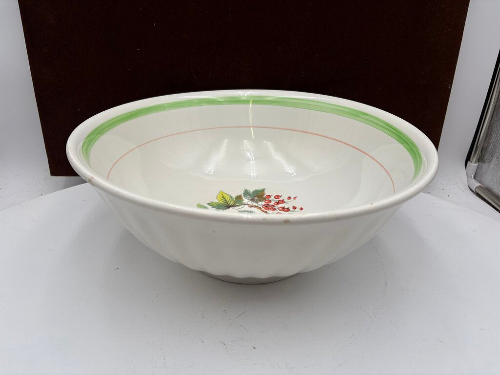 Primula Italy Herb Motif White Ceramic Past Bowl