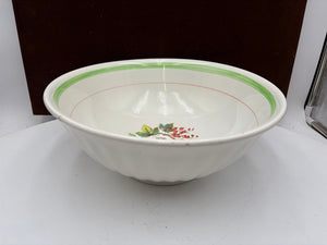 Primula Italy Herb Motif White Ceramic Past Bowl