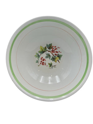 Primula Italy Herb Motif White Ceramic Past Bowl by Miss Daisy's Consignment & Auction House