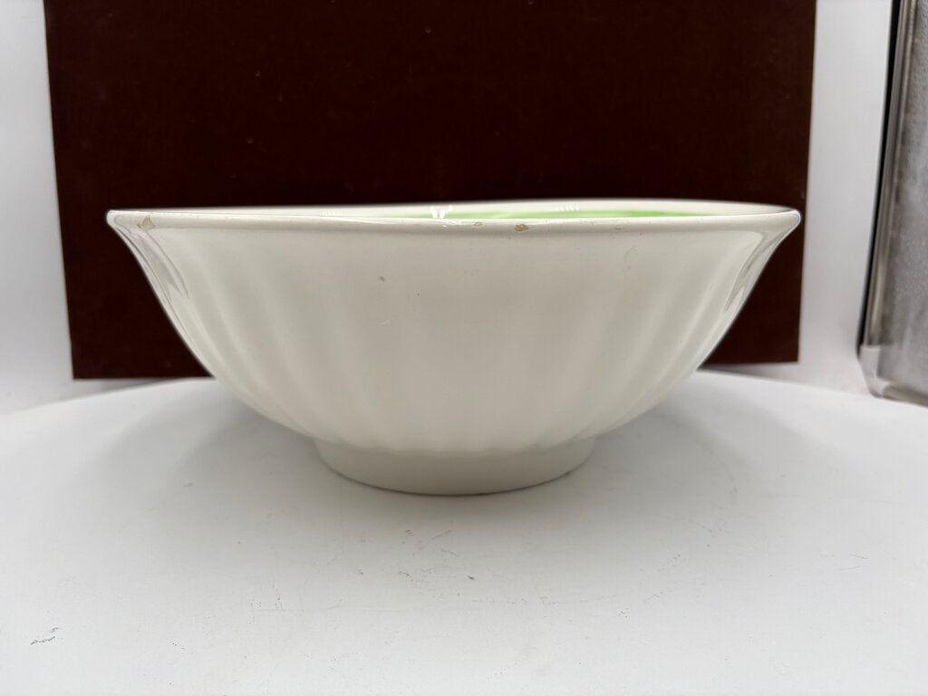 Primula Italy Herb Motif White Ceramic Past Bowl