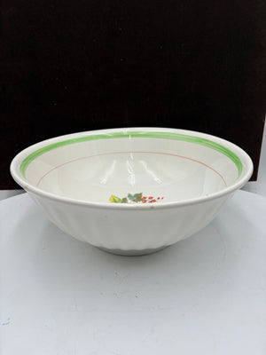 Primula Italy Herb Motif White Ceramic Past Bowl by Miss Daisy's Consignment & Auction House