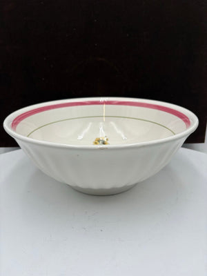Primula Italy Herb Motif White Ceramic Past Bowl by Miss Daisy's Consignment & Auction House