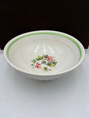 Primula Italy Herb Motif White Ceramic Past Bowl by Miss Daisy's Consignment & Auction House
