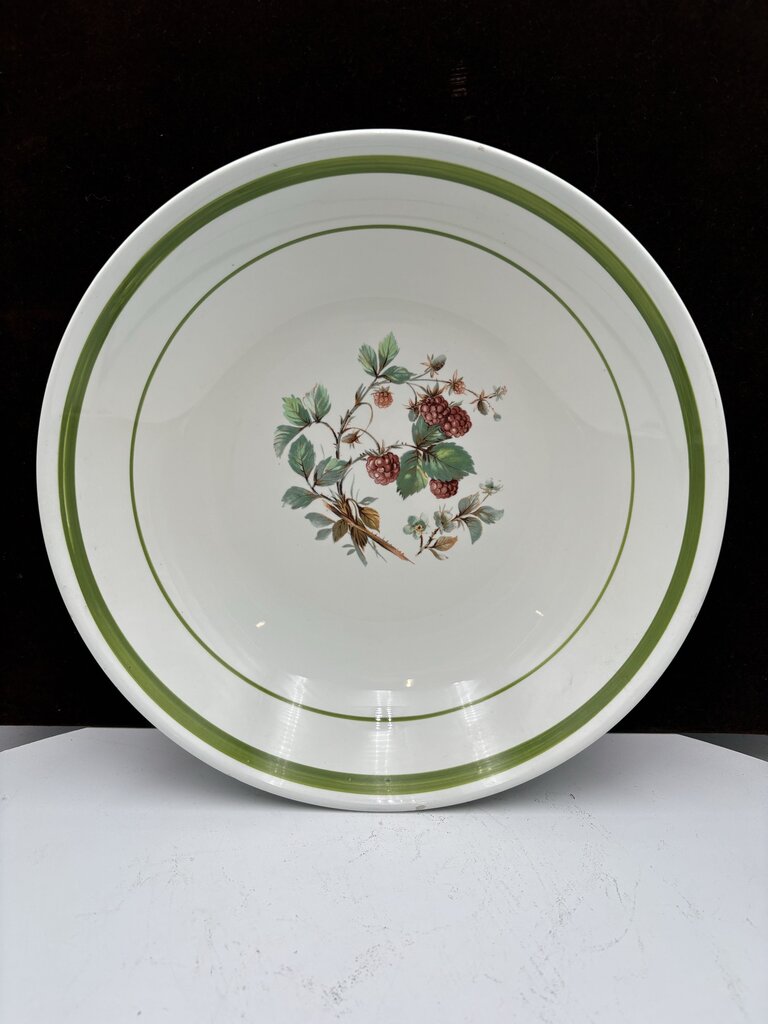 Primula Italy Herb Motif White Ceramic Salad Bowl