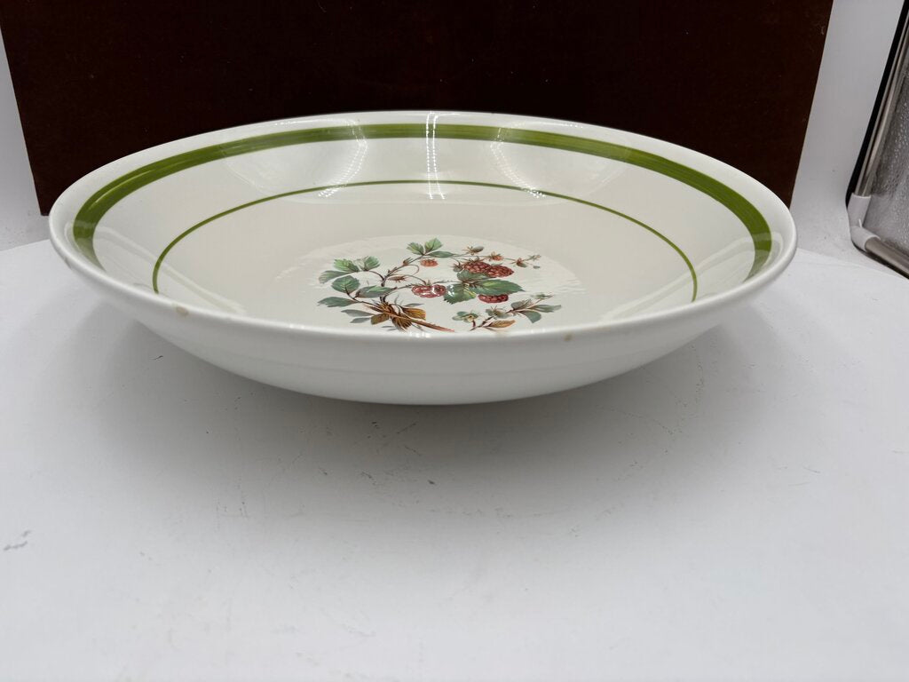 Primula Italy Herb Motif White Ceramic Salad Bowl