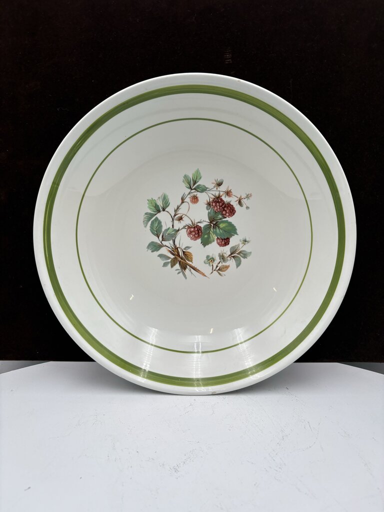 Primula Italy Herb Motif White Ceramic Salad Bowl