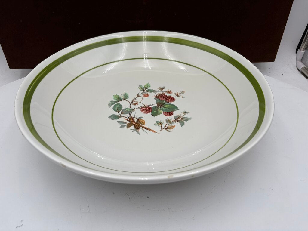 Primula Italy Herb Motif White Ceramic Salad Bowl