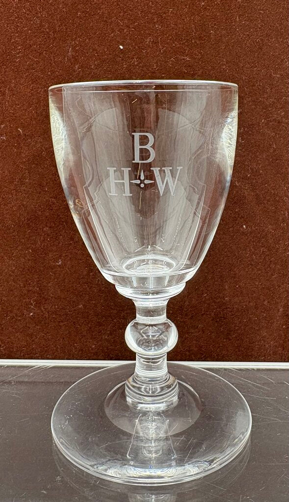 Stuben Glass Signed & Monogrammed Crystal Sherry Set (6Pcs)