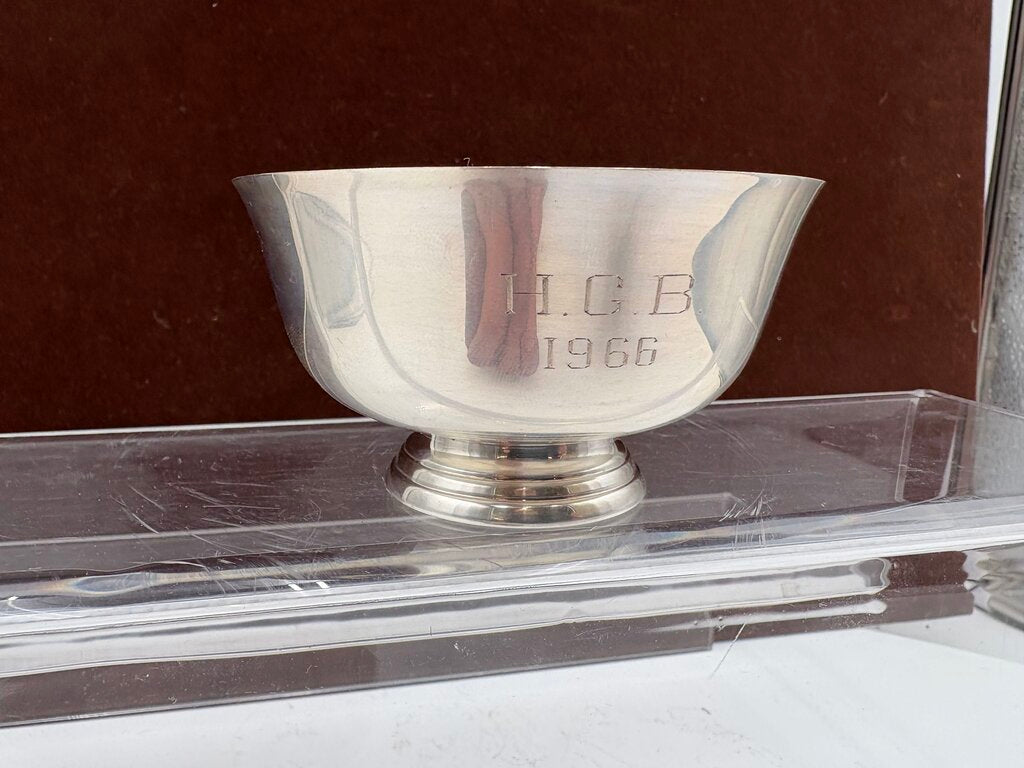 Sons of Liberty Replica Paul Revere Boston 1768 Sterling Silver Bowl 3.75"