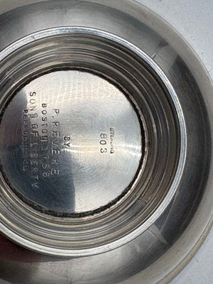Sons of Liberty Replica Paul Revere Boston 1768 Sterling Silver Bowl 3.75"
