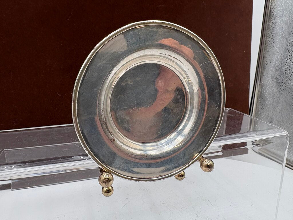 Scottish Sterling Silver Small Dish 4"