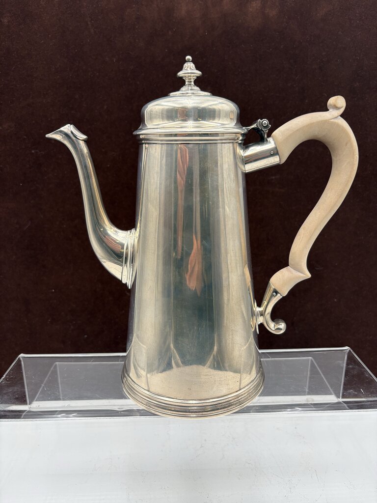 Vintage Ensko New York Sterling Boxwood Handle Coffee Pot #2525L 1952