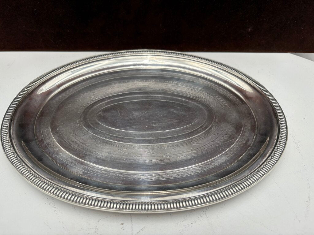 Christofle Silver Plated Oval Serving Tray 11"
