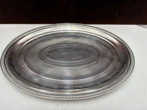 Christofle Silver Plated Oval Serving Tray 11"