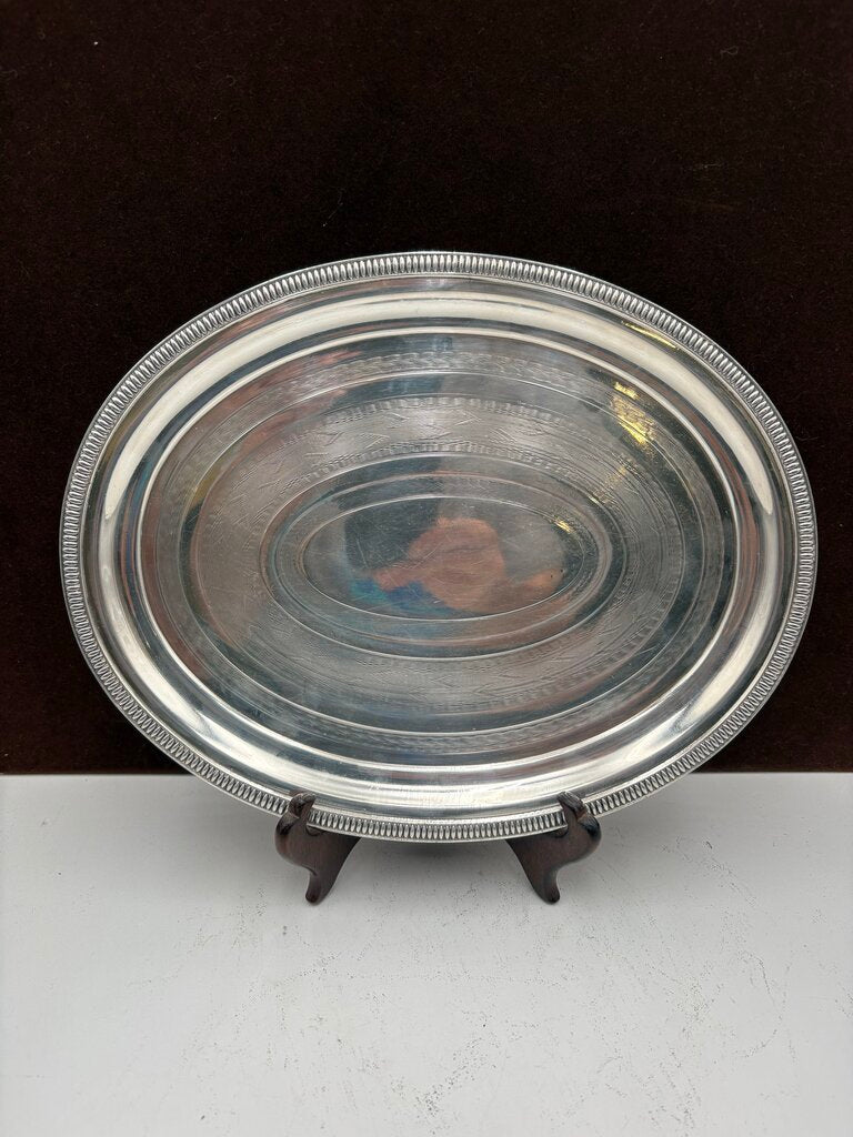Christofle Silver Plated Oval Serving Tray 11"