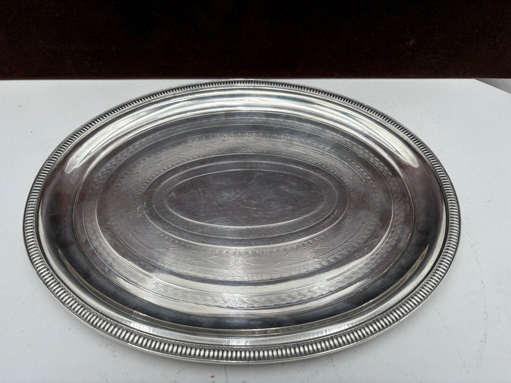 Christofle Silver Plated Oval Serving Tray 11"