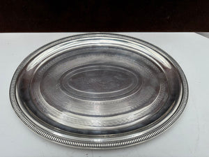 Christofle Silver Plated Oval Serving Tray 11"