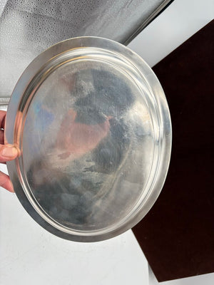 Christofle Silver Plated Oval Serving Tray 11"