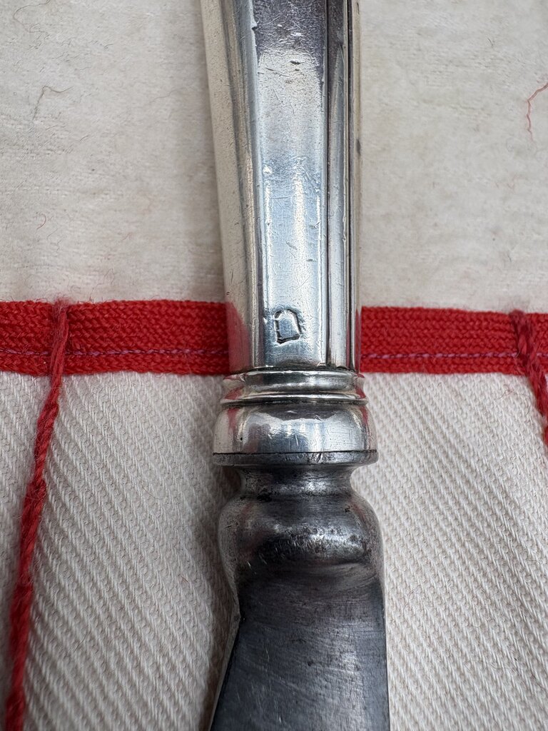 18th C. English Pistol Handle Knife 10.8"