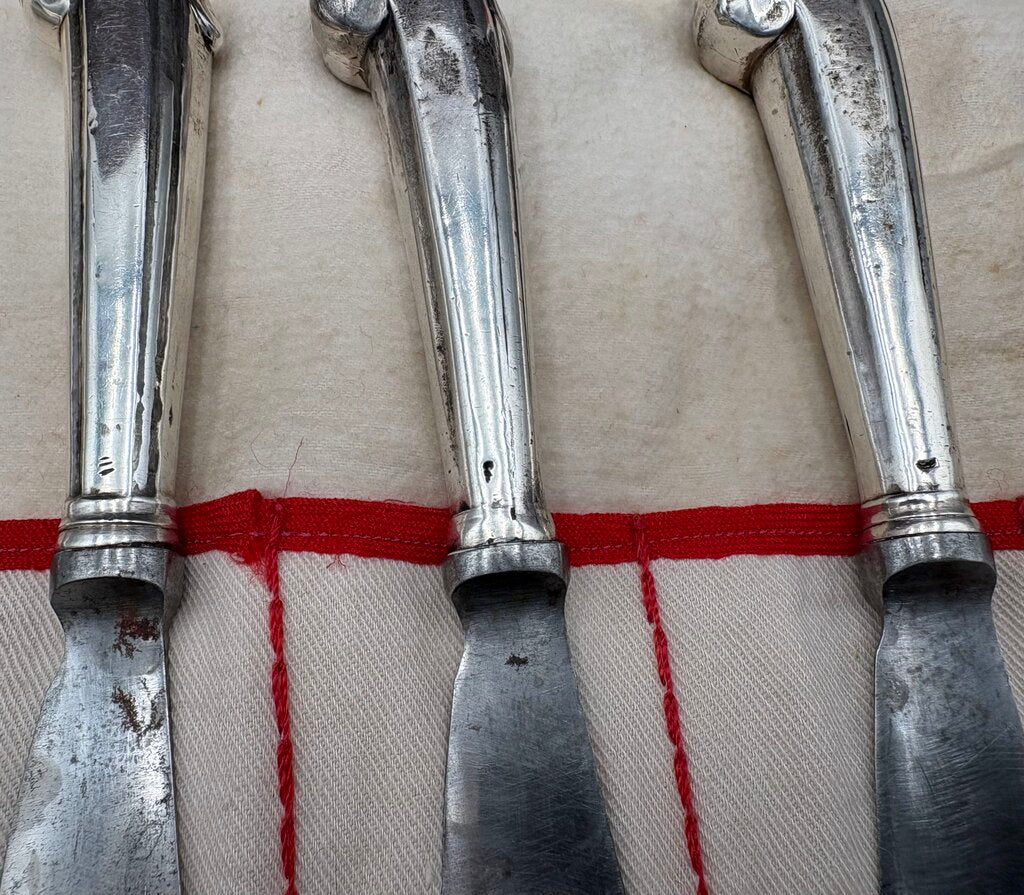 18th C. English Pistol Handle Knife 10.8"