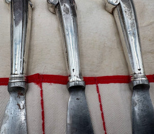 18th C. English Pistol Handle Knife 10.8"