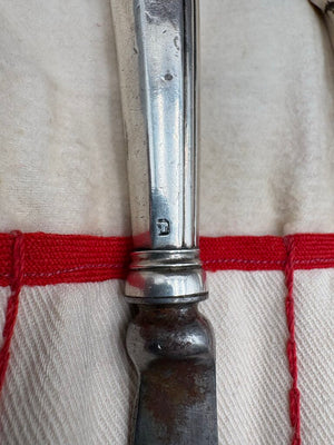 18th C. English Pistol Handle Knife 10.8"