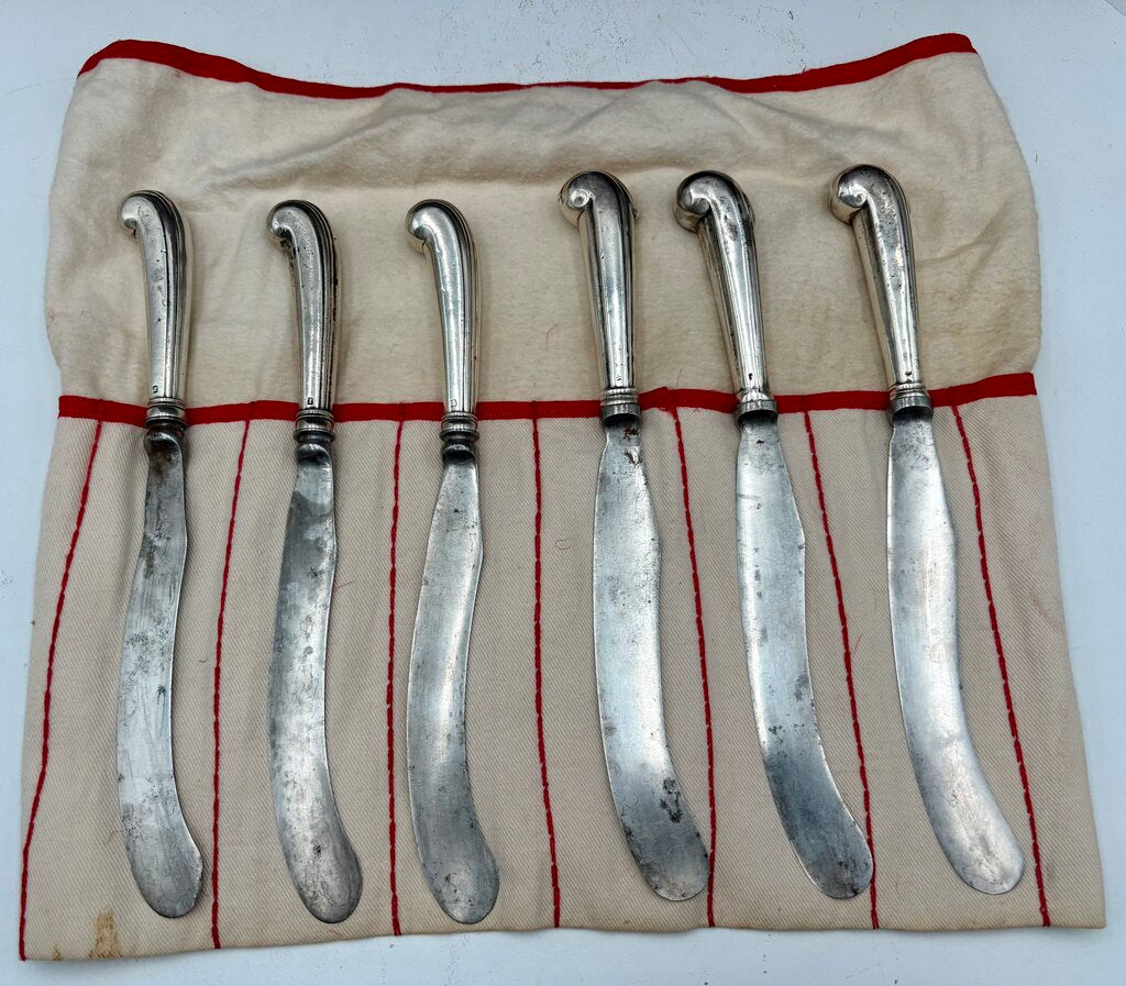 18th C. English Pistol Handle Knife 10.8"