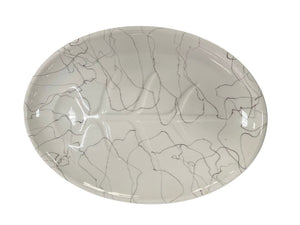 Carrara Modern White by Iroquois Turkey Platter 17.5
