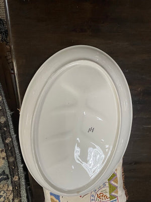 Carrara Modern White by Iroquois Turkey Platter 17.5