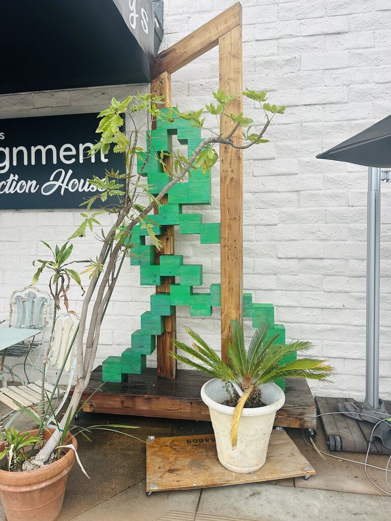 Pixelman" Sculpture (Commissioned by the City of Palm Desert) 11' x 7'.5"