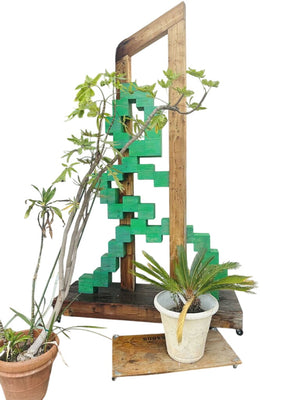 Pixelman" Sculpture (Commissioned by the City of Palm Desert) 11' x 7'.5" by Miss Daisy's Consignment & Auction House