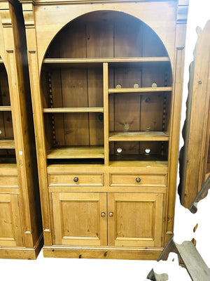Pine Open Front Bookcase Cabinet 48x19x90 by Miss Daisy's Consignment & Auction House