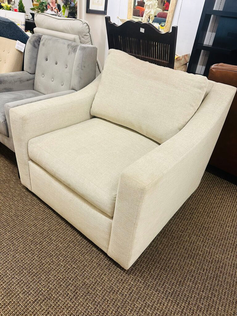 Pottery Barn York Slope Arm Swivel Chair Orig. $1990