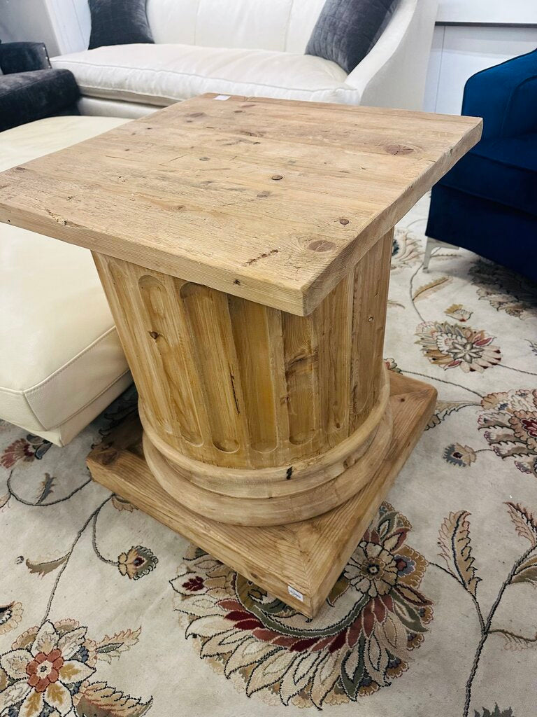 Restoration Hardware Column Side Table 24x24x28