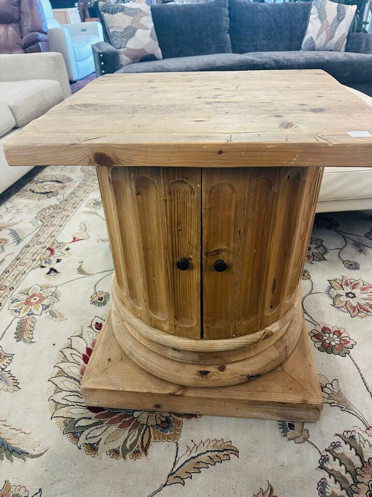 Restoration Hardware Column Side Table 24x24x28