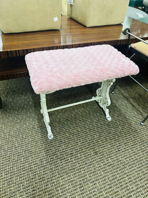 Vintage Cast Iron Vanity Bench