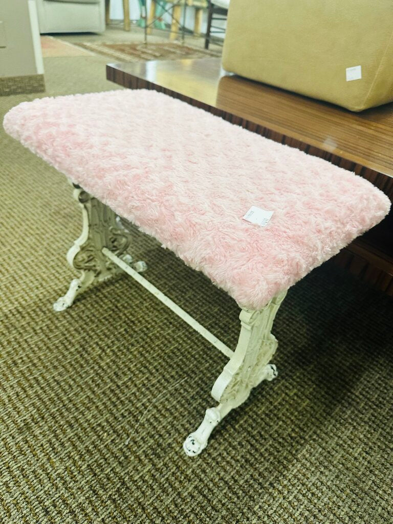 Vintage Cast Iron Vanity Bench